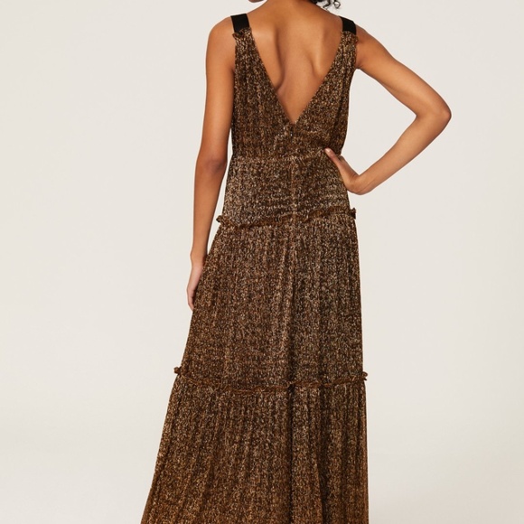 Hutch Metallic Tiered Gown, 6 - Picture 2 of 10